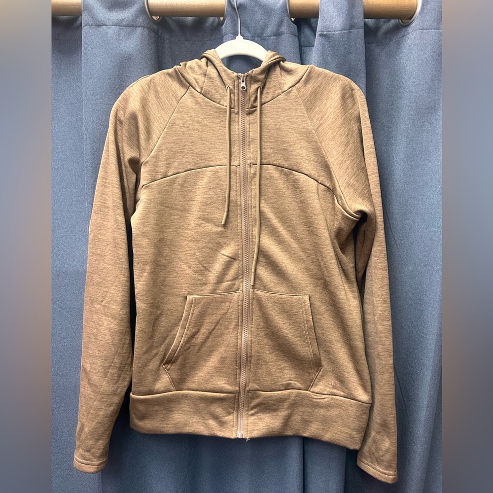 Bear paw Tan Zip-Up Hoodie